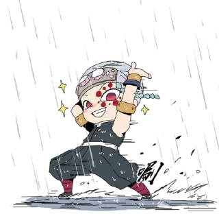 🌧 KNY Chibi ➜ @animee_stickers, стикер Telegram 7 из 60