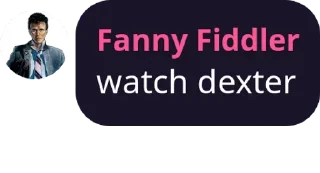 👌 Fanny recommending Dexter, Telegram sticker 1 of 26