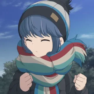 🙅‍♀️ @AnimeHDGifs @HD_Stickers ゆるキャン△ S1-2, sticker Telegram 14 sur 81