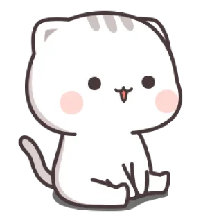 ☺️ Cutie Cat - Chan 3 @noustiker, стикер Telegram 6 из 25