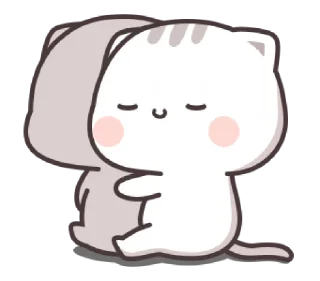 🤗 Cutie Cat - Chan 3 @noustiker, стикер Telegram 7 из 25