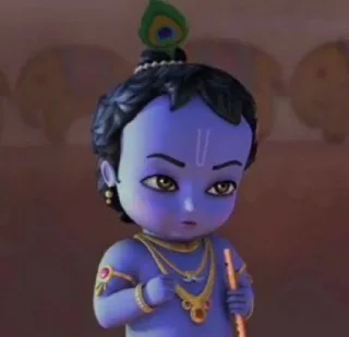 🍼 little krishna @darkluvs, стикер Telegram 5 из 17