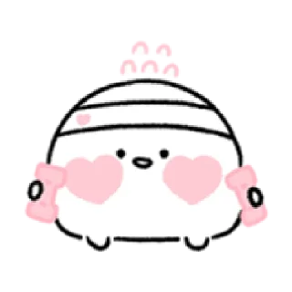 🏋️ a lovable child | @cutestickers4you, стикер Telegram 9 из 24