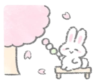 💭 The white bunny  @kmjae, sticker Telegram 18 sur 39