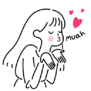 minimalist's love | @cutestickers4you