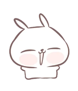 🥡 @ikmut: Marshmallow Bunny. ♡, Telegram sticker 13 of 24