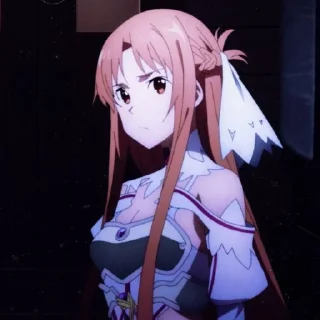 🌨 Asuna @xvieravelyn @ecchistickers, стікер Telegram 17 з 62