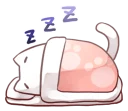 😴 Nyan Nyan White Nyan, Telegram sticker 19 of 41