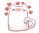 ☺️ Nyan Nyan White Nyan, Telegram sticker 7 of 41
