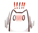 😳 Nyan Nyan White Nyan, Telegram sticker 4 of 41