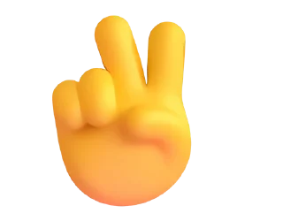 ✌️ Fluent Emoji #5 @HiSticker, Telegram sticker 8 of 31