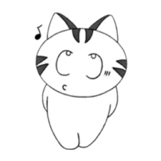 😙 Puccy White Cat (FULL) @WSZB_Stickers, sticker Telegram 22 sur 56