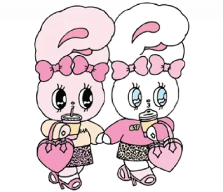 🐰 @ikmut: Esther Bunny, Bow Bunny Series. ♡, Telegram sticker 4 of 31