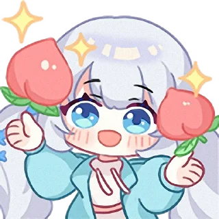 🍑 雫るる, sticker Telegram 8 sur 20