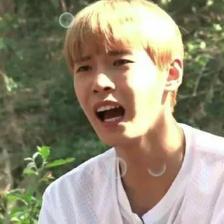 🤡 doyoung reaction；@honeypies, стикер Telegram 16 из 40