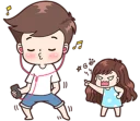 🗣 Boobib Cute Couple 💋, стикер Telegram 24 из 120