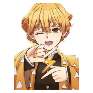 ⚡️ Zenitsu ⚡️, sticker Telegram 6 sur 30