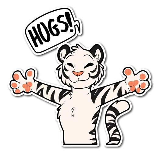 🤗 Sticker #14 from White Tiger