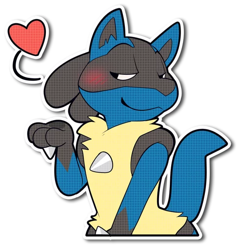 😘 Sticker #8 from Lucario