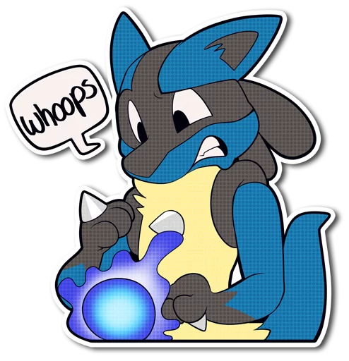 😱 Sticker #9 from Lucario
