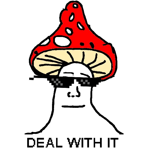 😎 Sticker from mushroom man