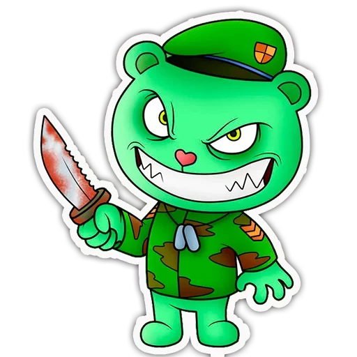 🔪 Sticker from Happy Tree Friends