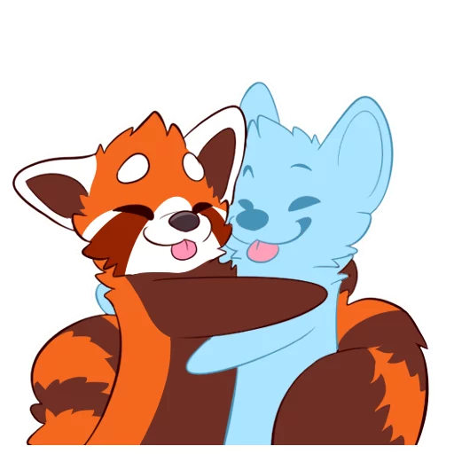 🤗 Sticker #5 from Red Panda Stickers by Pulex