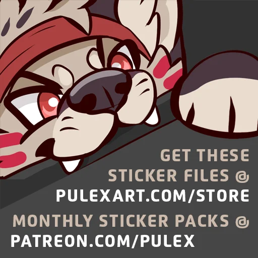 ©️ Sticker #17 from Red Panda Stickers by Pulex