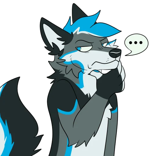 🤔 Sticker from Knox the Wolf
