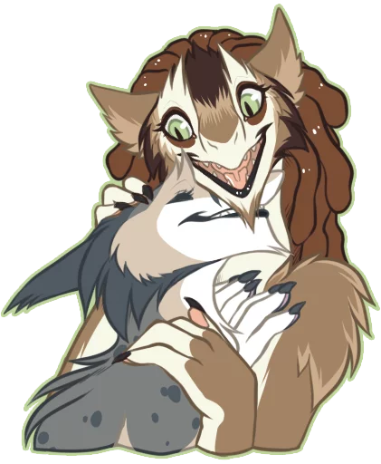 👐 Sticker from Quartz The Sergal (@lunanight2)