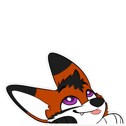 🦊 Sticker #4 from Rotfell Colored Bases by pulexart.com/store