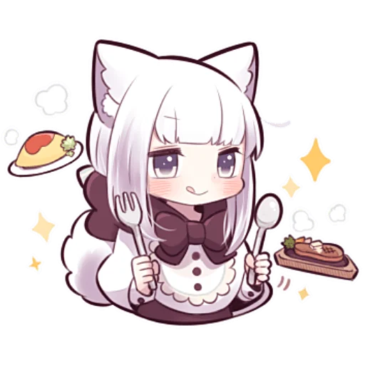 🤤 Sticker from Девочка волчица @nyasticks