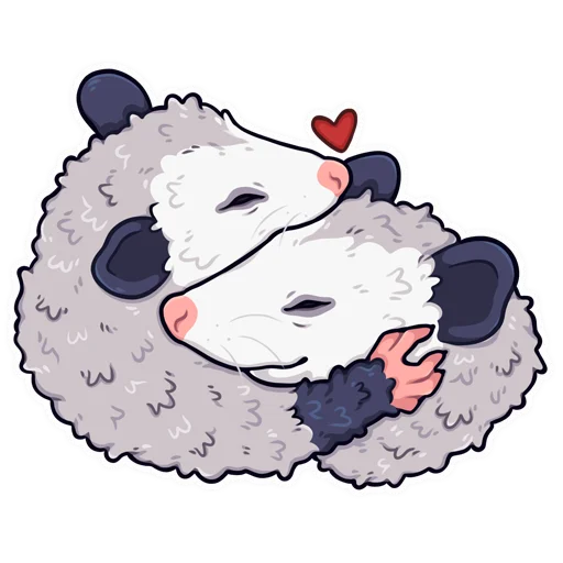 ♥️ Sticker from awesomepossum (@kotypic)