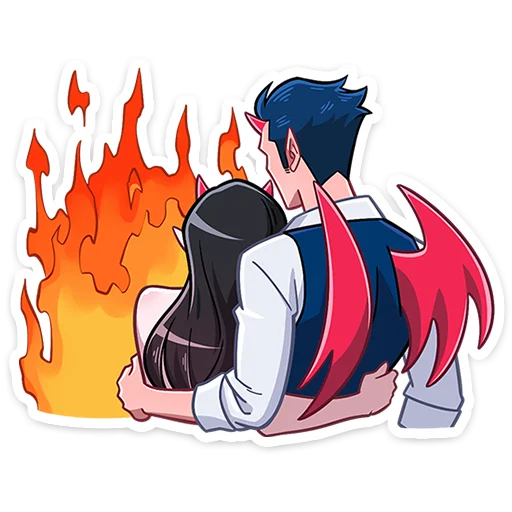 🔥 Sticker #3 from Адская парочка :: @stickroom