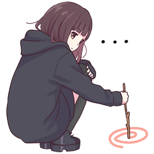 😕 Sticker from Куруми-чан 2 @nyasticks