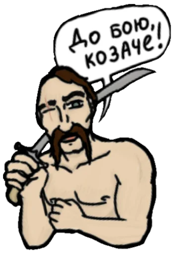 💪 Sticker from Козацькі наліпки