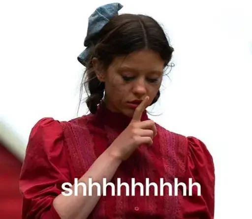 🤫 Sticker from Mia Goth