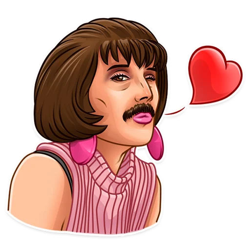 😘 Sticker from Freddie Mercury