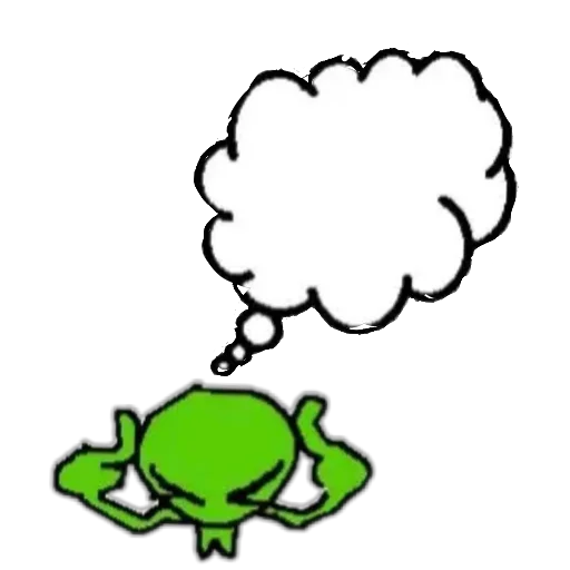🤔 Sticker #14 from 👽green aliens🛸