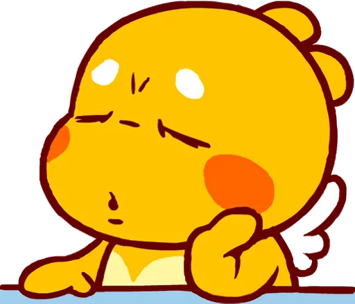 😔 Sticker #1 from QooBee Agapi :: @line_stickers