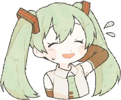 😅 Sticker from Loose Hatsune and friends|rif|
