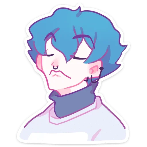 😑 Sticker #7 from Малиновый Джем @colored_emotions