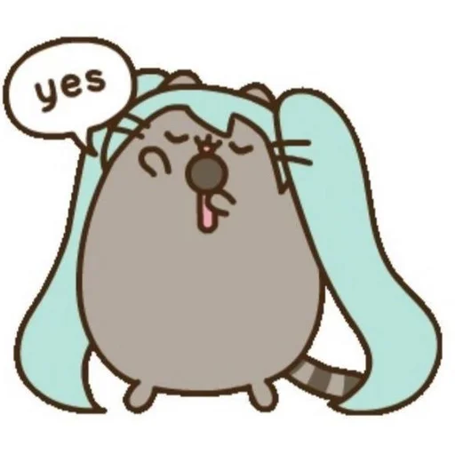 🌟 Sticker from pusheen cat by @umyac