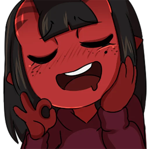 Meru The Succubus by @jaba_ebannaya - Favorite Stickers Catalog