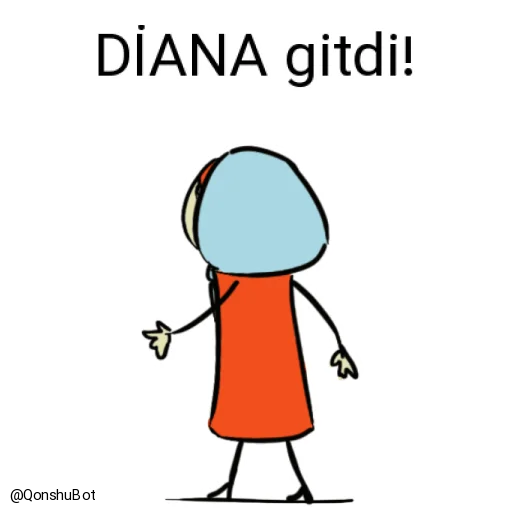 ✋️ Sticker from DİANA @Qonshubot