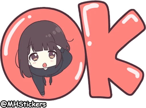 ๐ Sticker #1 from @MHStickers Kurumi Chan 4