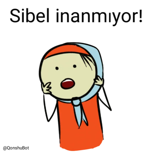 😱 Sticker from Sibel @Qonshubot