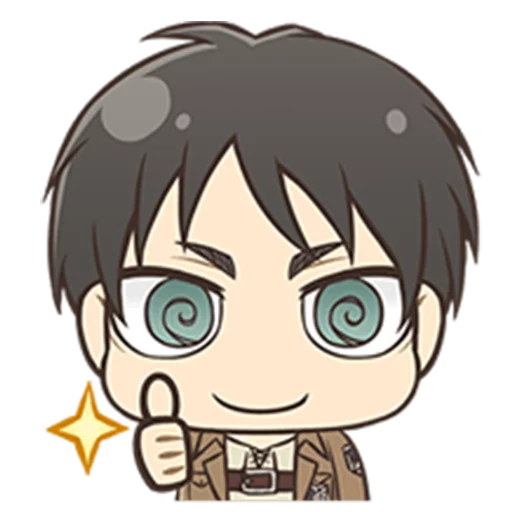 👍 Sticker from Attack on Titan Chimi-Chara Ver