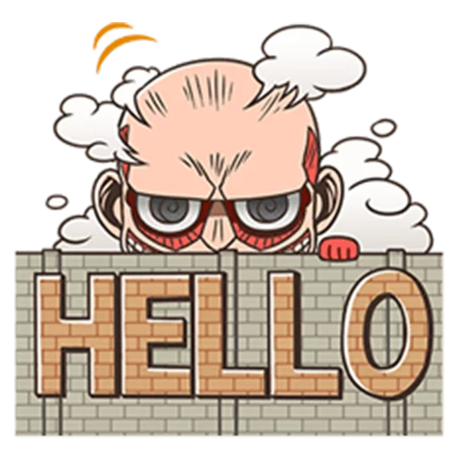 ✋ Sticker from Attack on Titan Chimi-Chara Ver