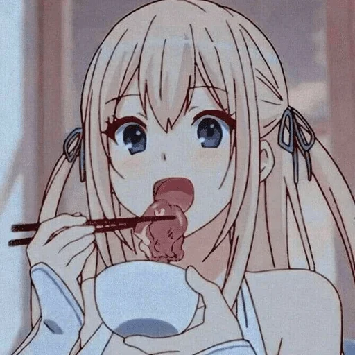 🤔 Sticker from Anime girls @xvieravelyn — @stckrRobot